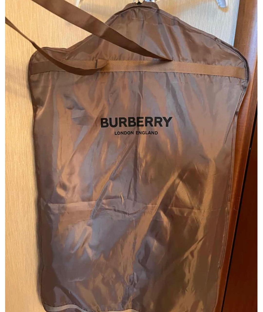 BURBERRY Черная полиамидовая куртка, фото 6