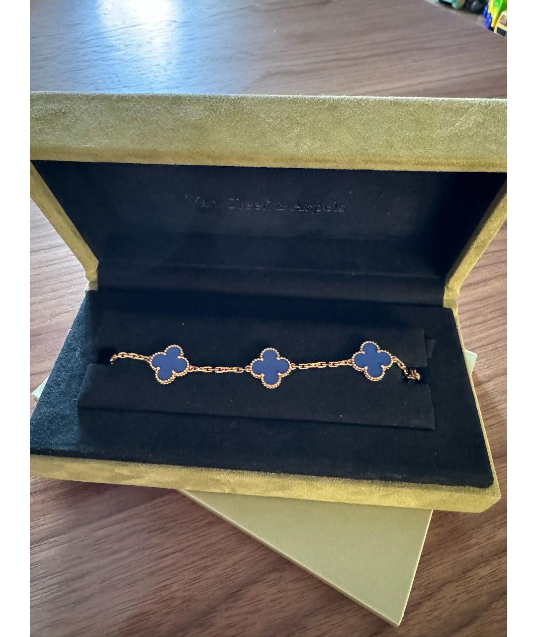 VAN CLEEF & ARPELS Синий браслет из желтого золота, фото 2