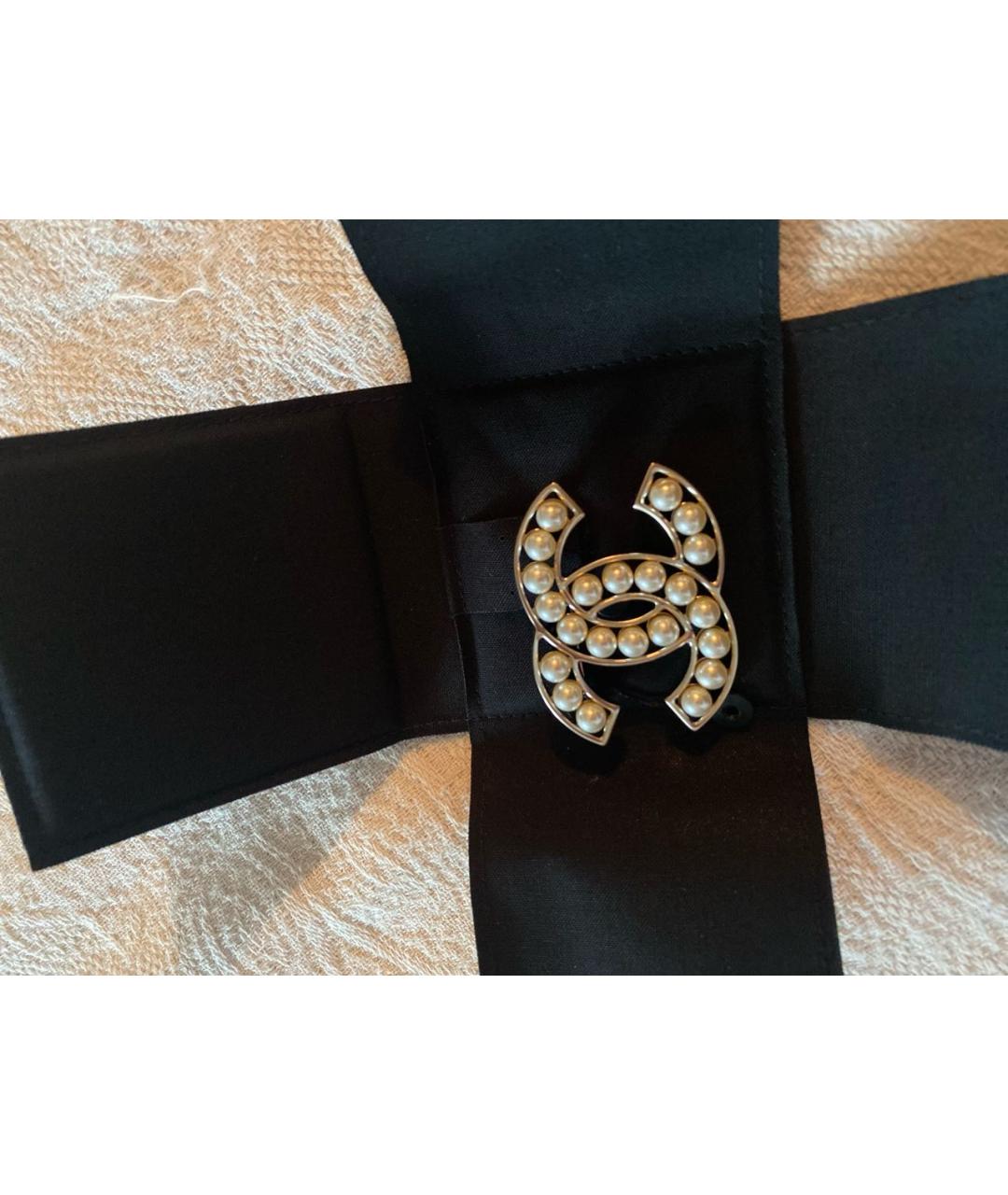 CHANEL Черная металлическая булавка / брошь, фото 2