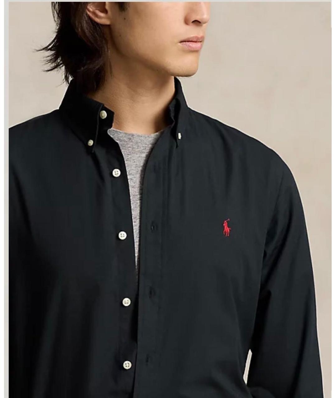 All black ralph lauren shirt best sale