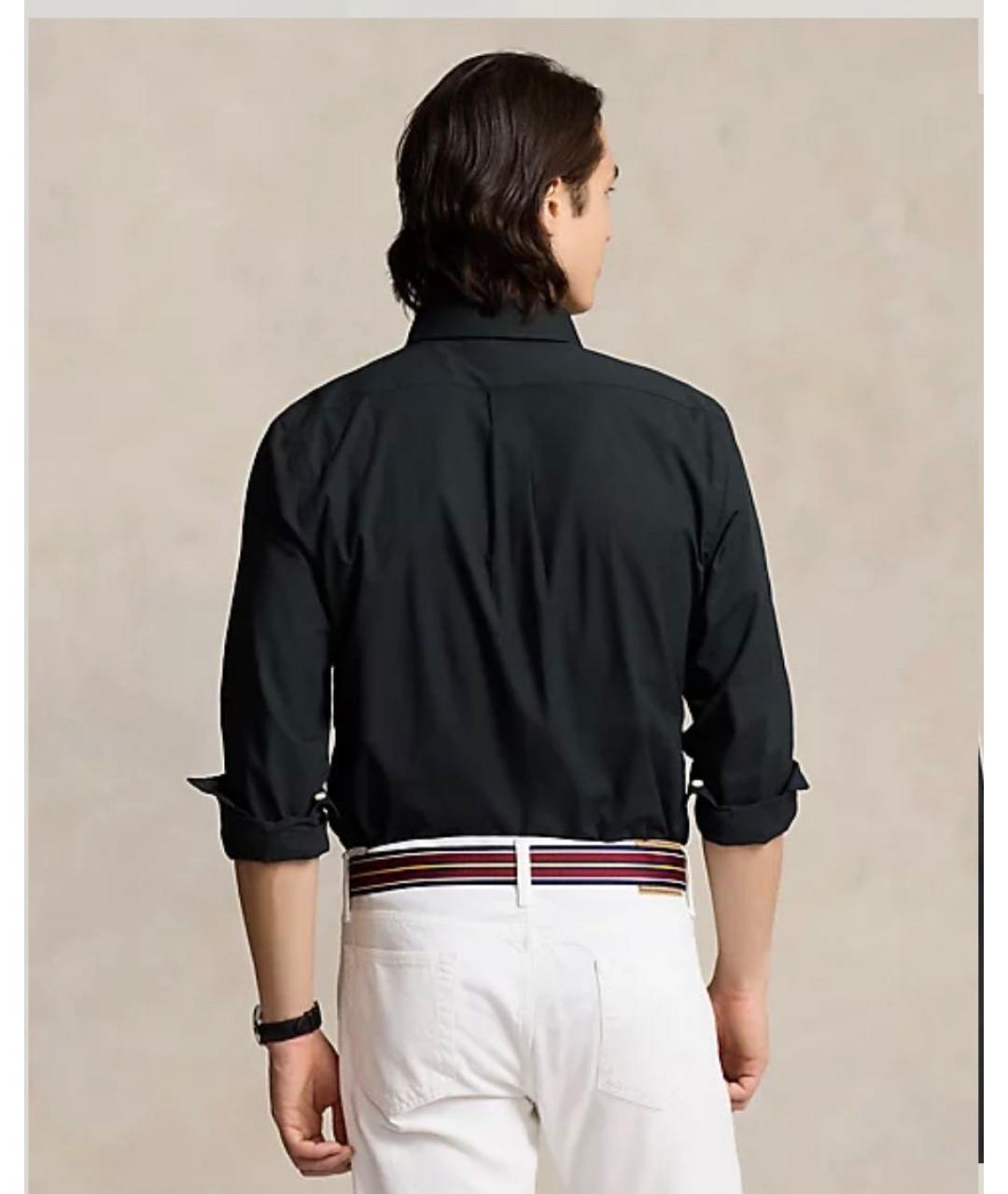 POLO RALPH LAUREN Черная хлопковая кэжуал рубашка, фото 2