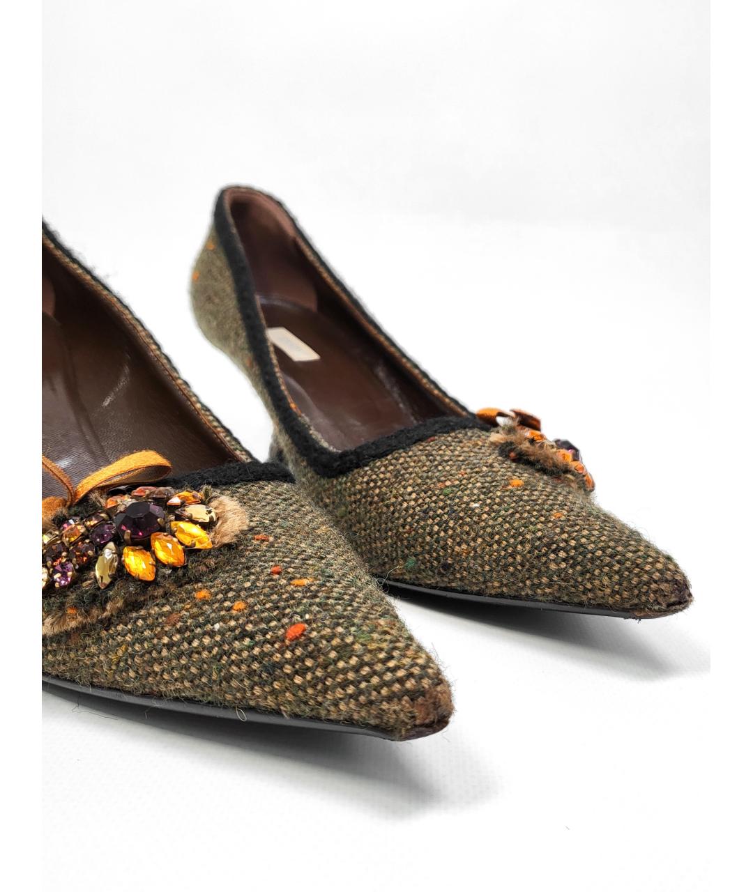 PRADA Зеленые туфли, фото 6