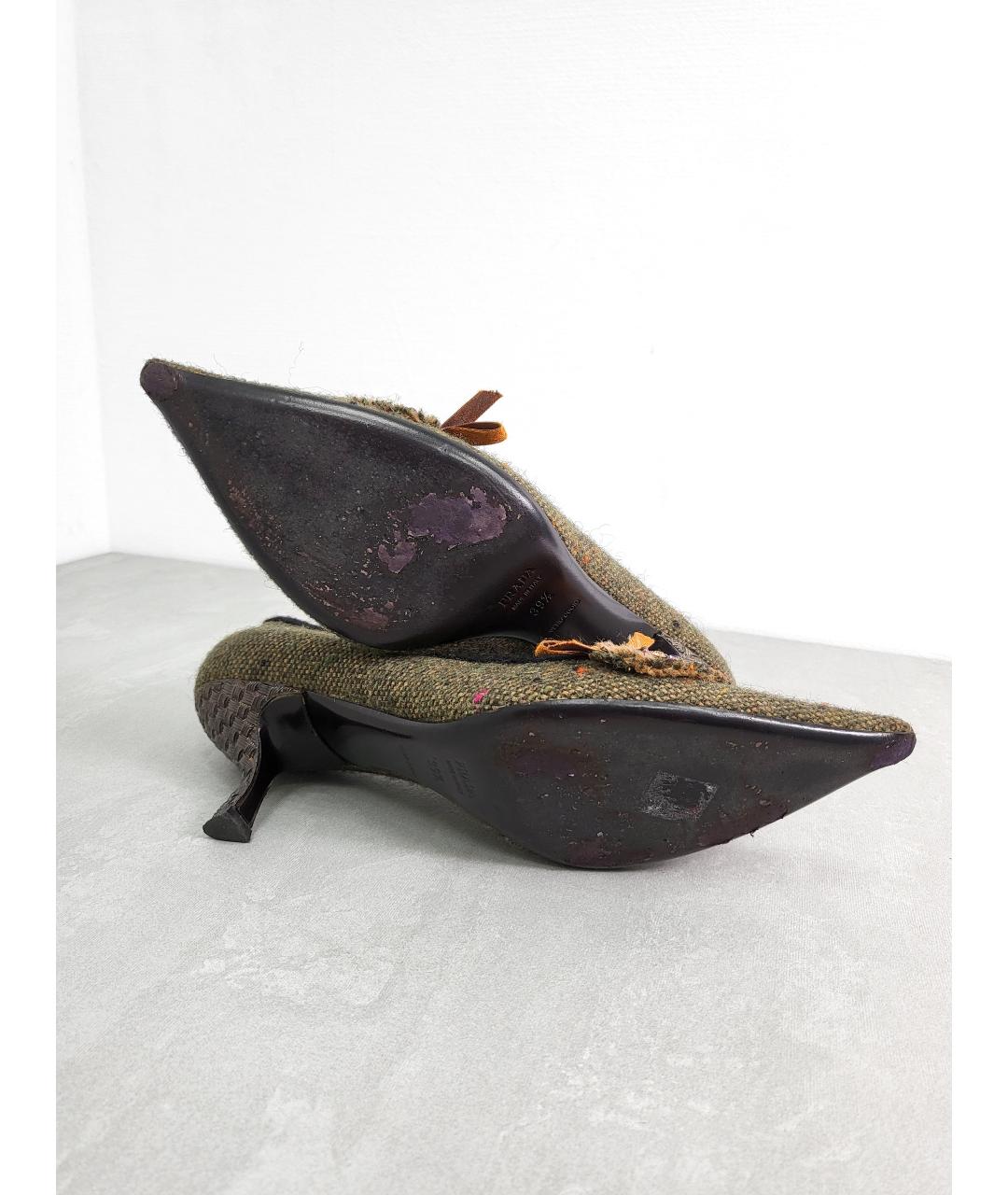 PRADA Зеленые туфли, фото 8