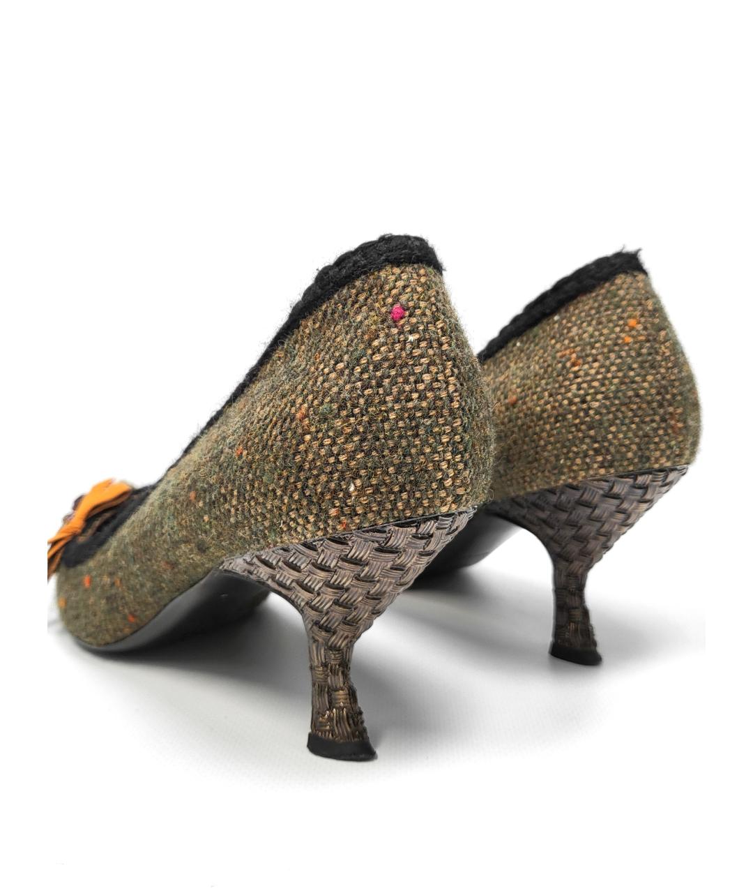 PRADA Зеленые туфли, фото 4