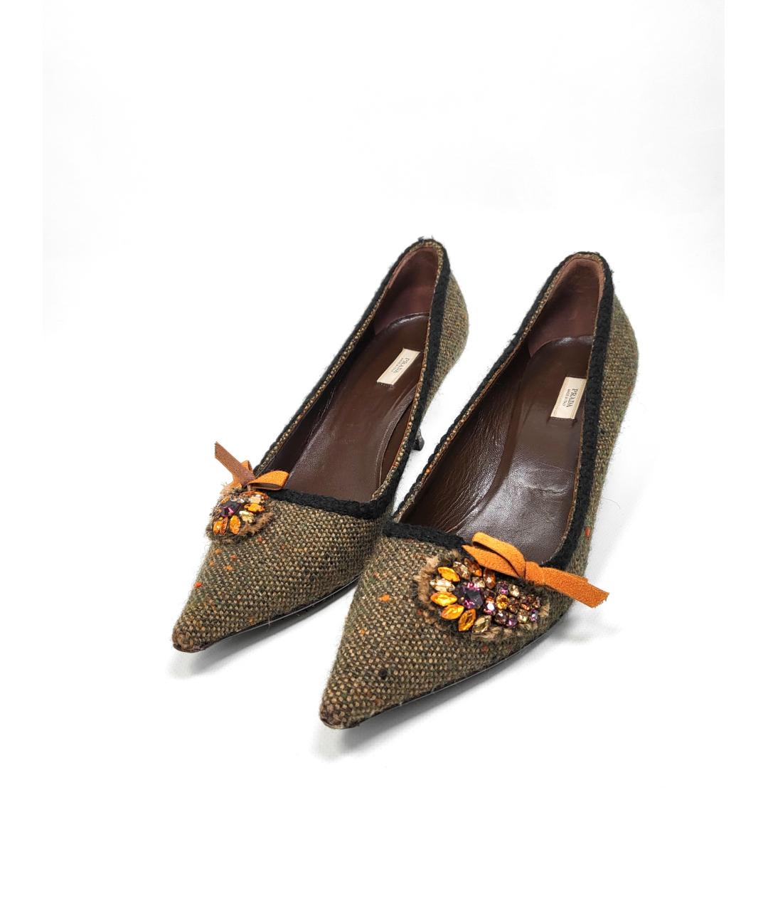 PRADA Зеленые туфли, фото 2