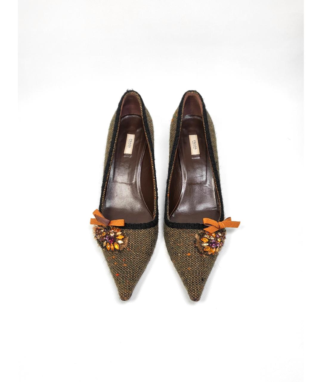 PRADA Зеленые туфли, фото 3