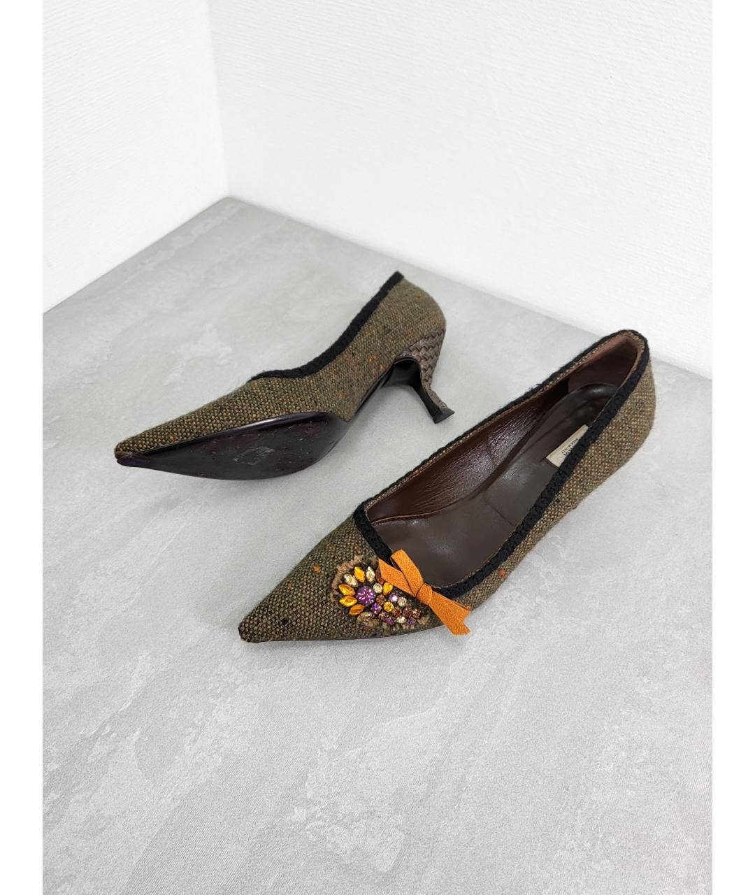 PRADA Зеленые туфли, фото 7