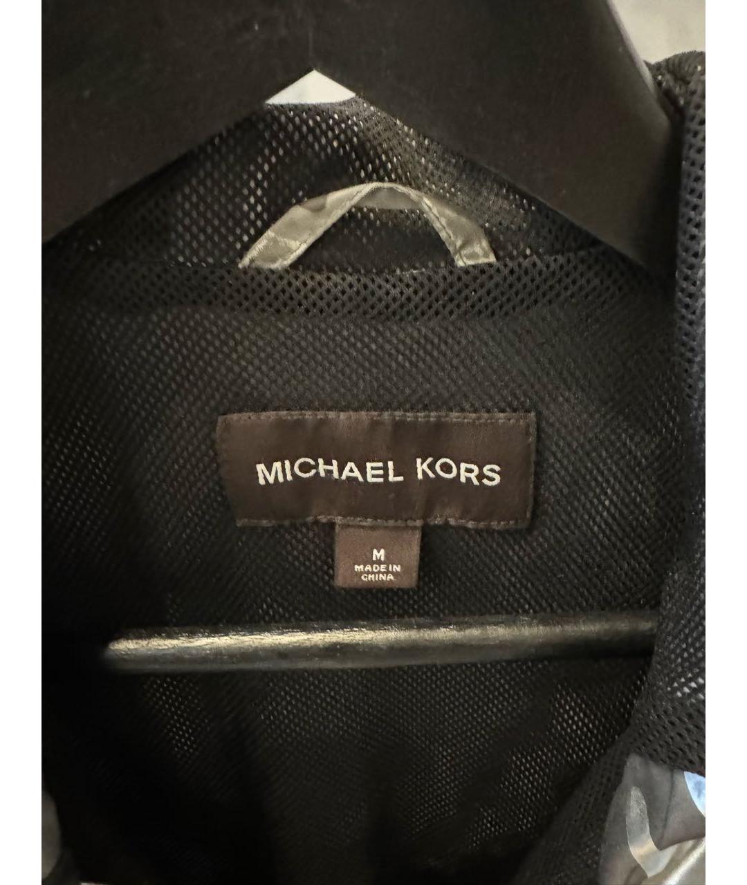 MICHAEL KORS Серебряная полиэстеровая куртка, фото 3