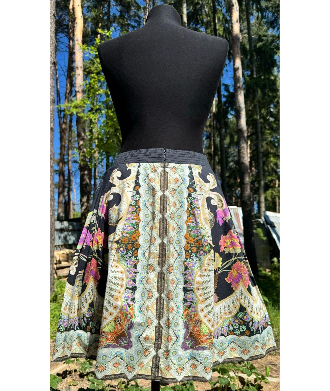 ETRO Мульти хлопковая юбка миди, фото 2