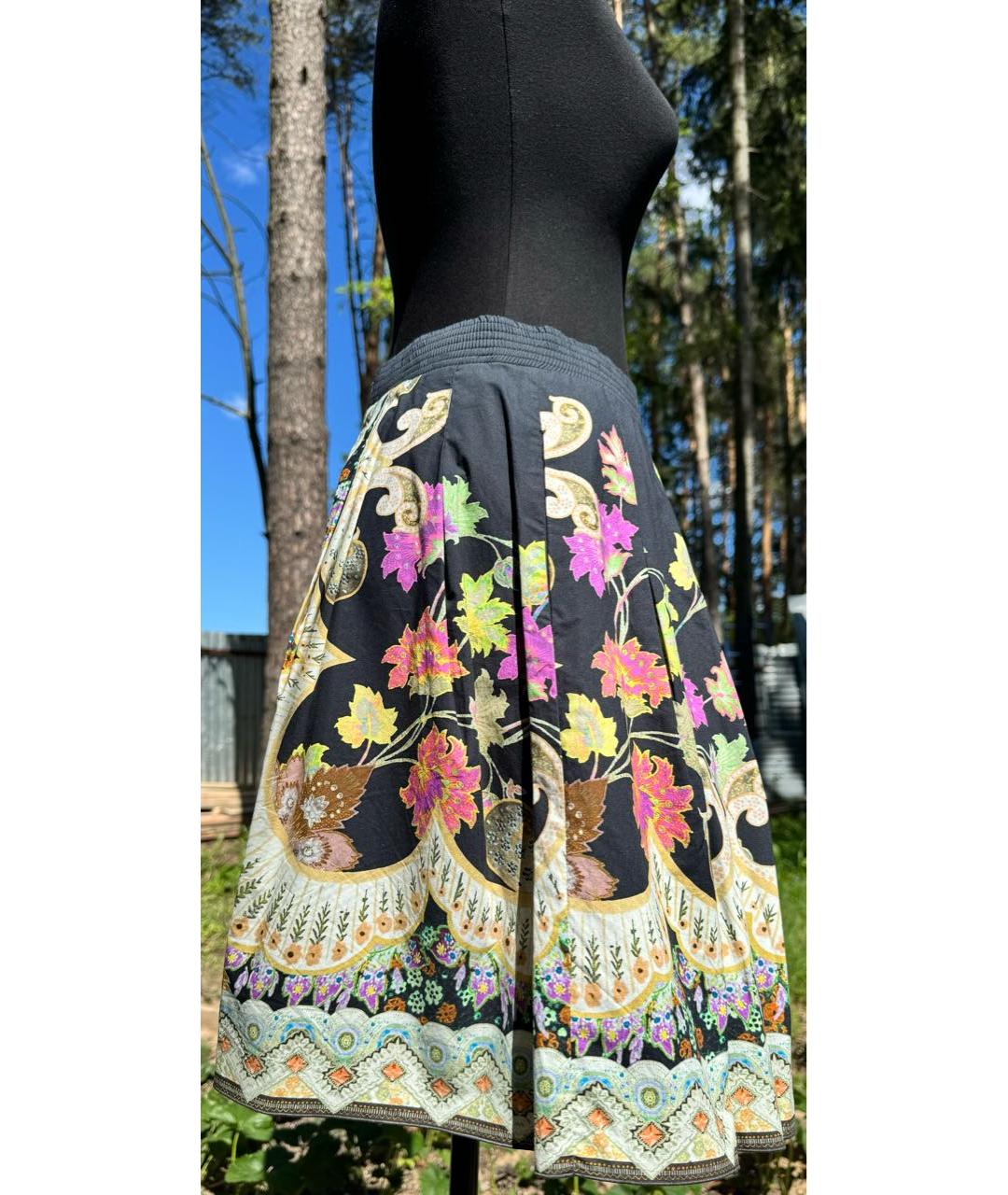 ETRO Мульти хлопковая юбка миди, фото 4
