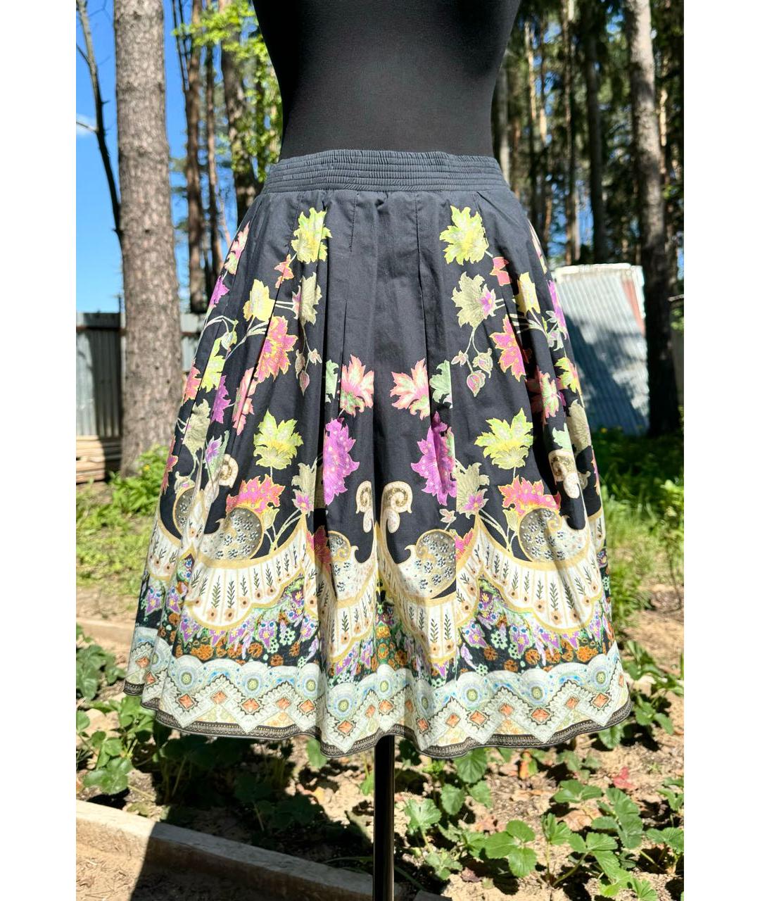 ETRO Мульти хлопковая юбка миди, фото 8