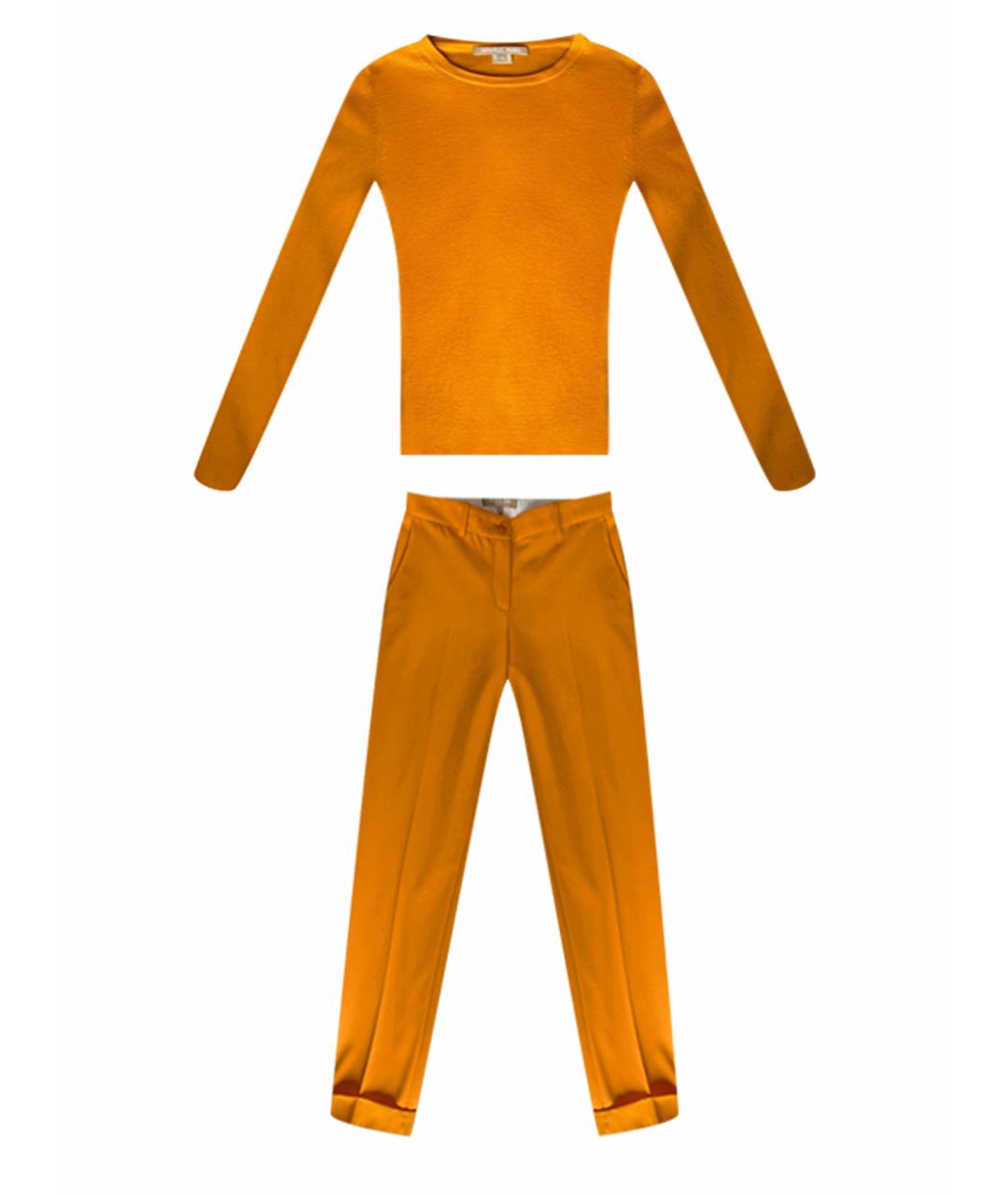 MICHAEL KORS Оранжевый шерстяной костюм с брюками, фото 1