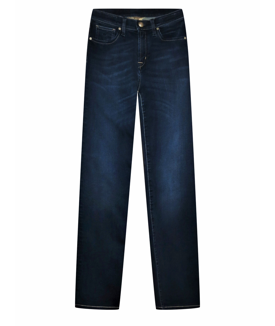 JACOB COHEN Синие хлопко-эластановые джинсы клеш, фото 1