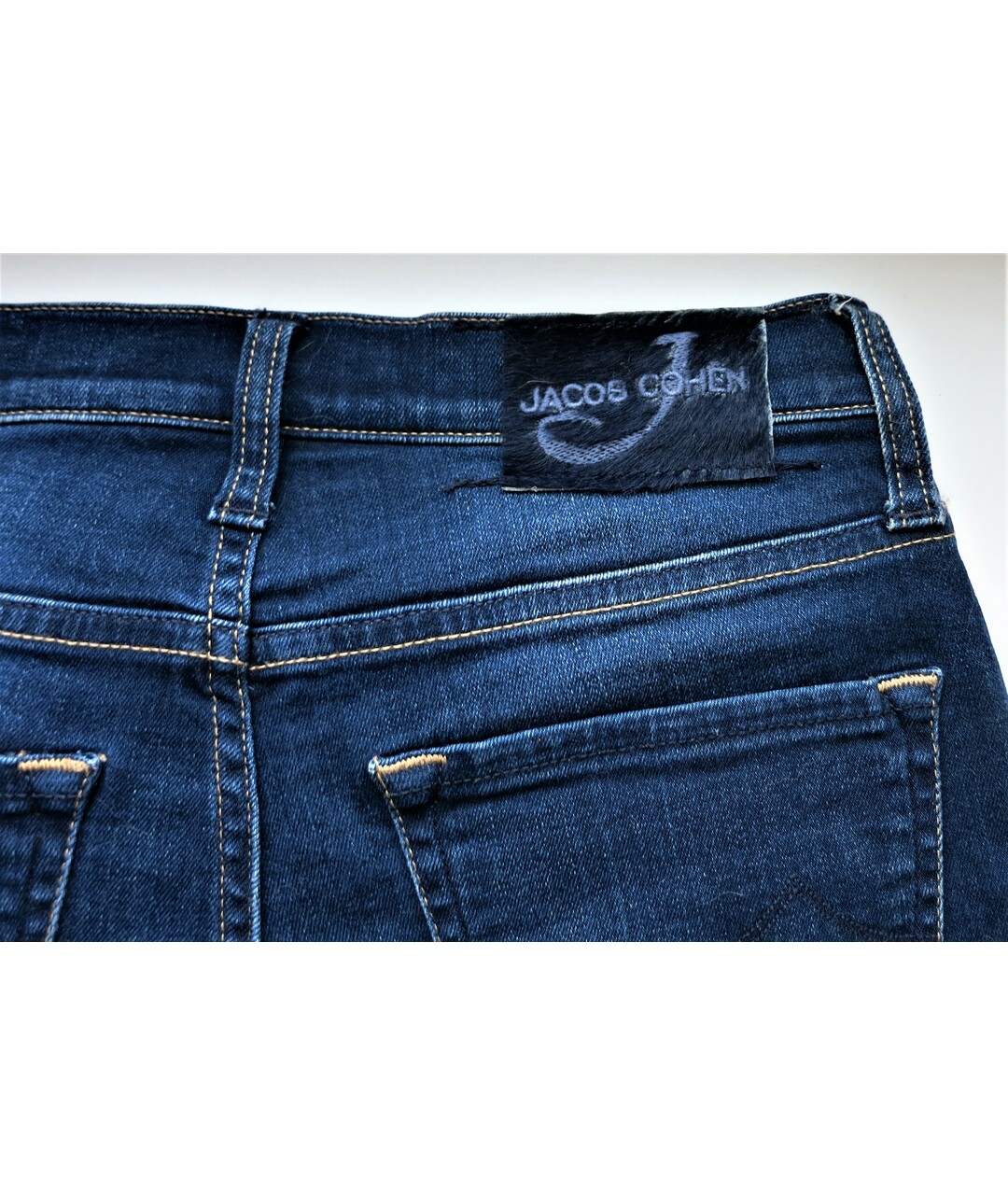 JACOB COHEN Синие хлопко-эластановые джинсы клеш, фото 5