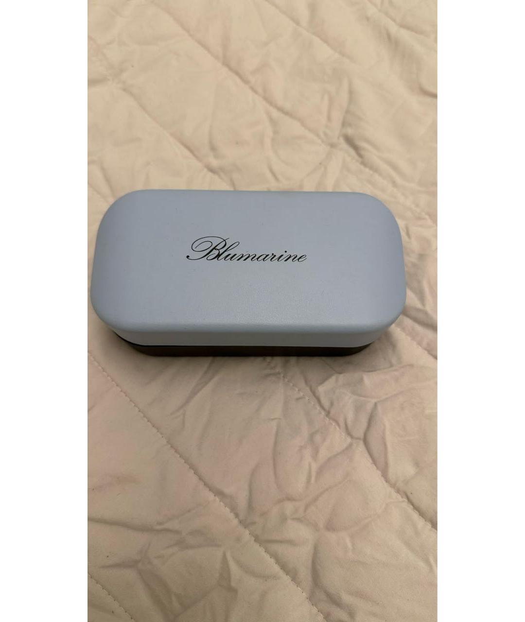 BLUMARINE Розовые металлические солнцезащитные очки, фото 4