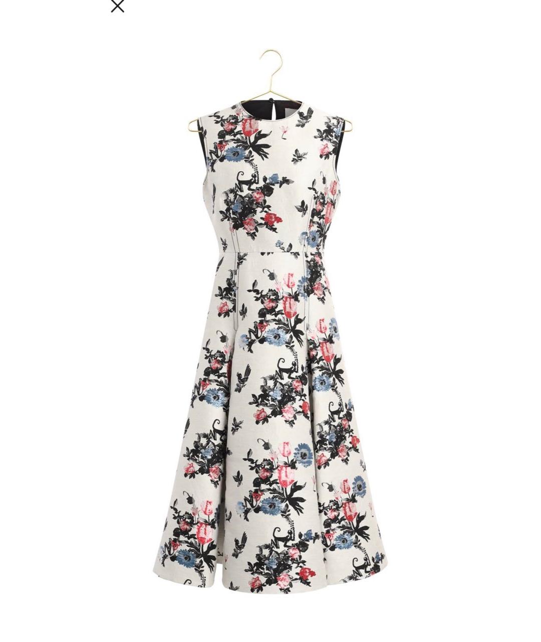 VALENTINO Мульти льняное повседневное платье, фото 4