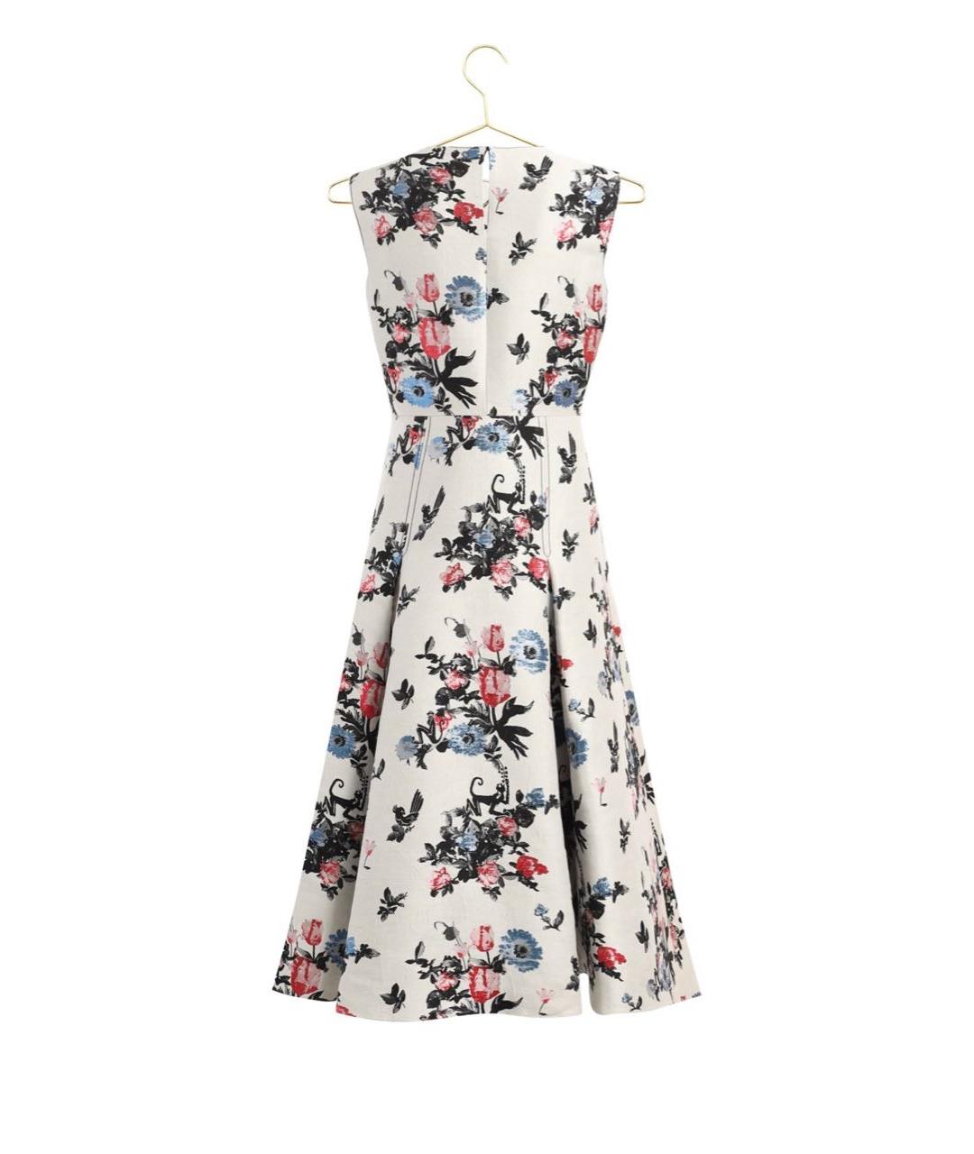VALENTINO Мульти льняное повседневное платье, фото 2