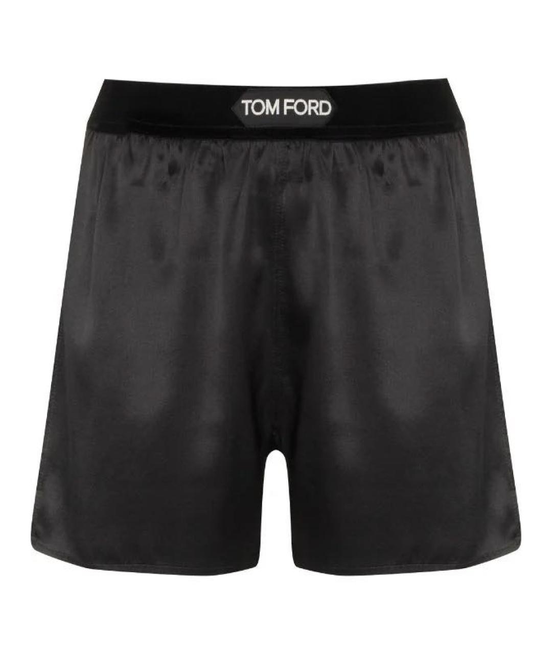 TOM FORD Черные шелковые шорты, фото 1