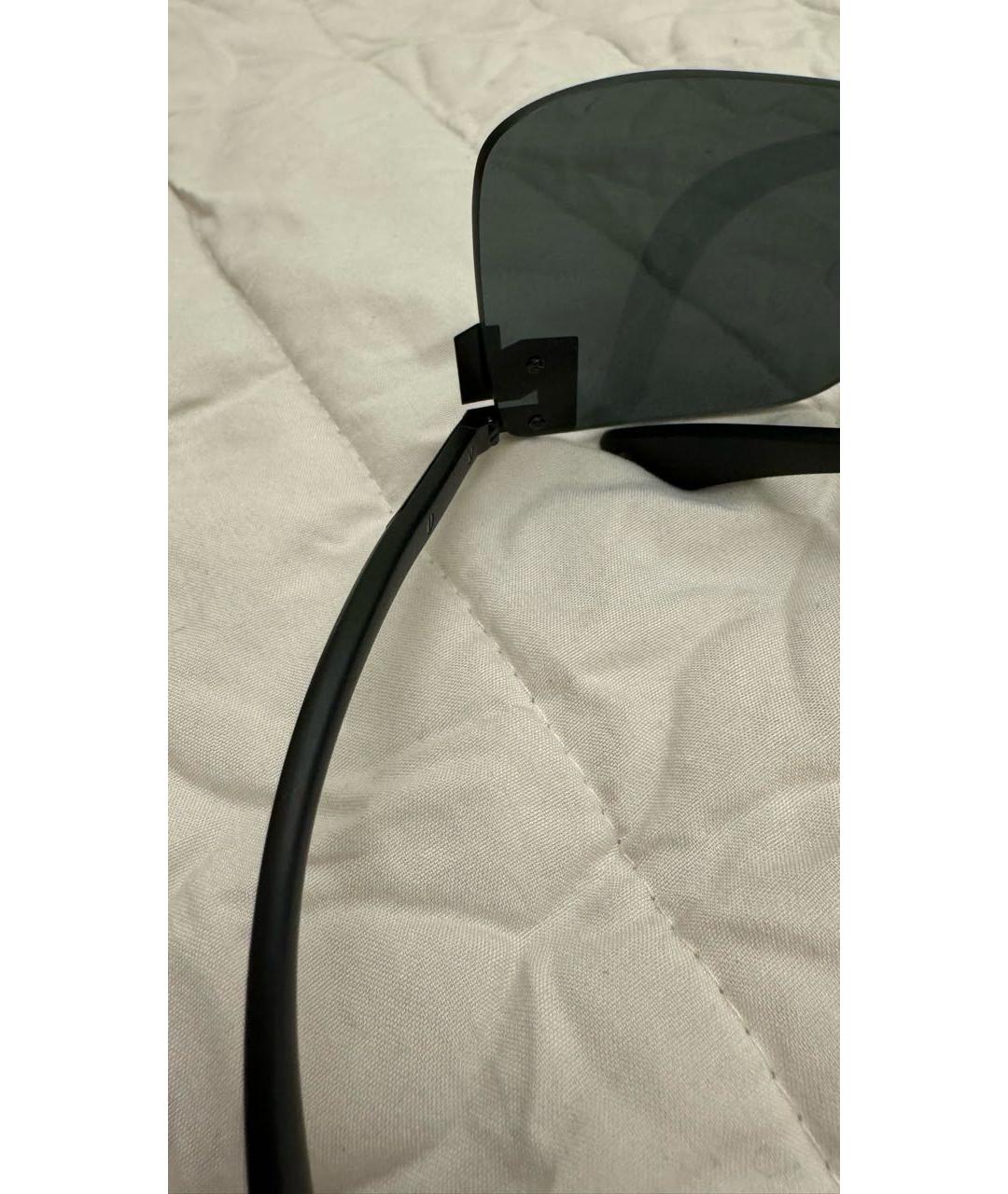 VERSACE Черные пластиковые солнцезащитные очки, фото 7