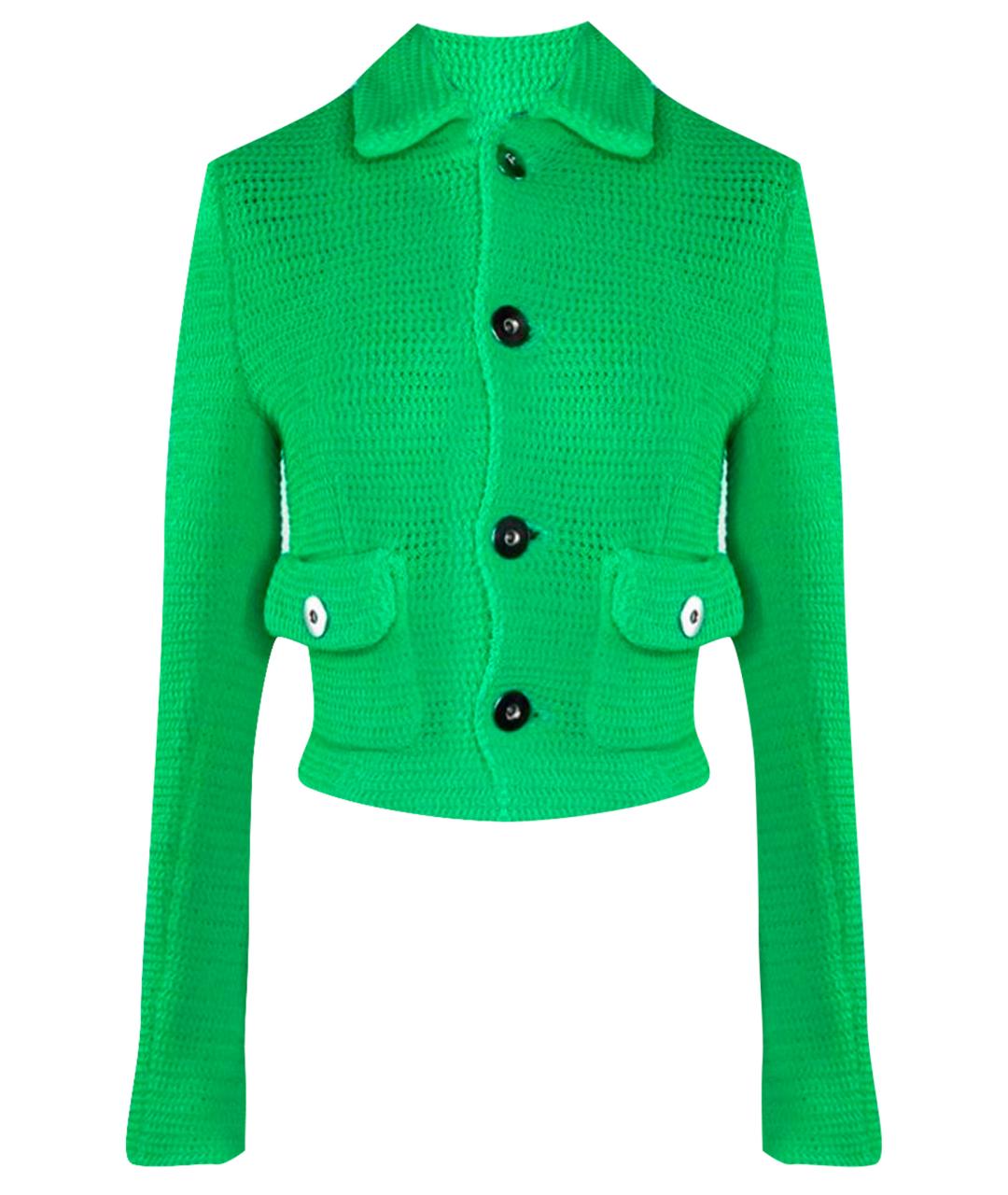 BOTTEGA VENETA Зеленый хлопковый жакет/пиджак, фото 1