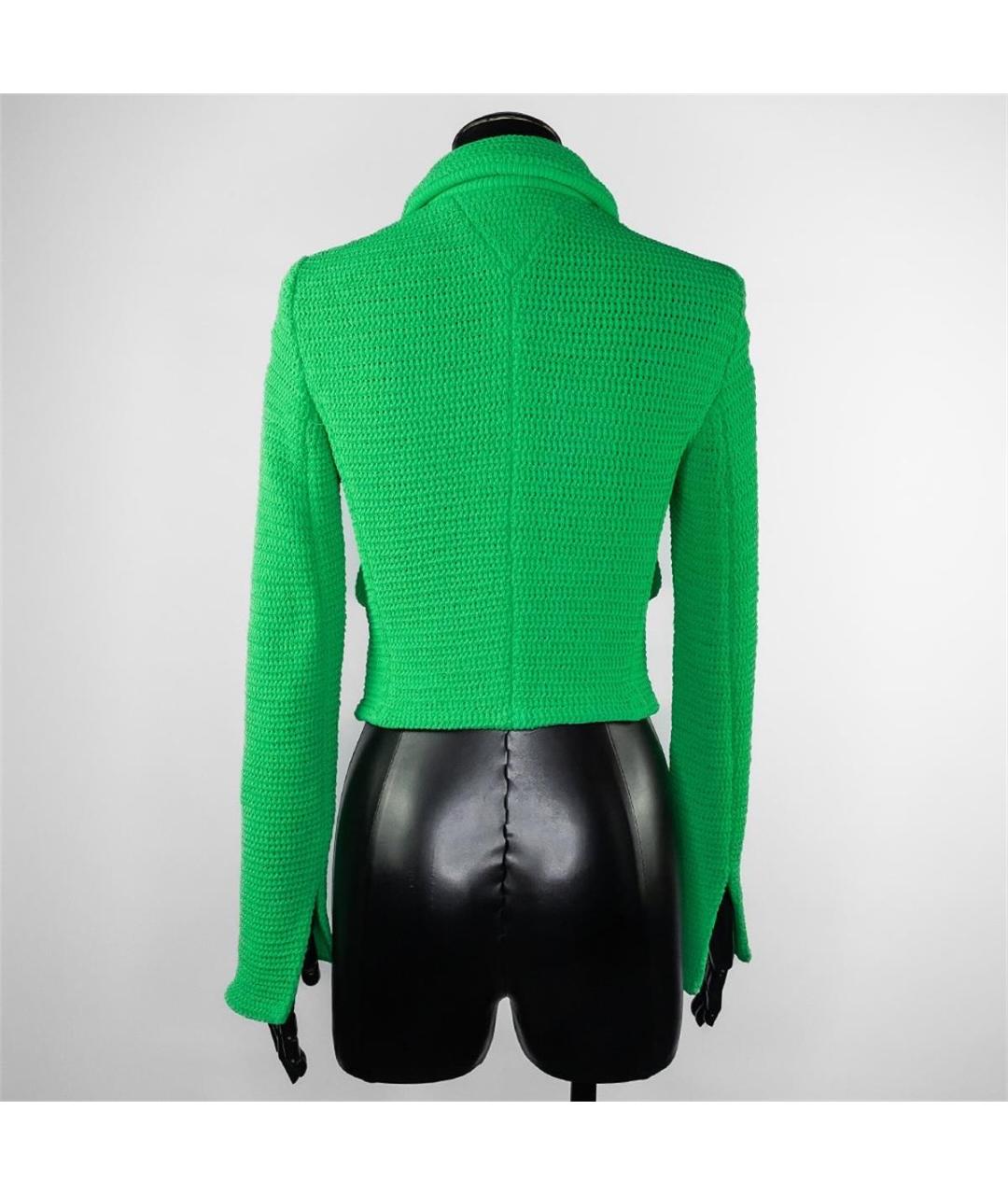 BOTTEGA VENETA Зеленый хлопковый жакет/пиджак, фото 3