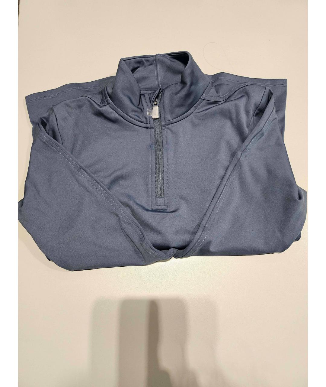 CALVIN KLEIN Голубая полиэстеровая спортивная куртка, фото 3