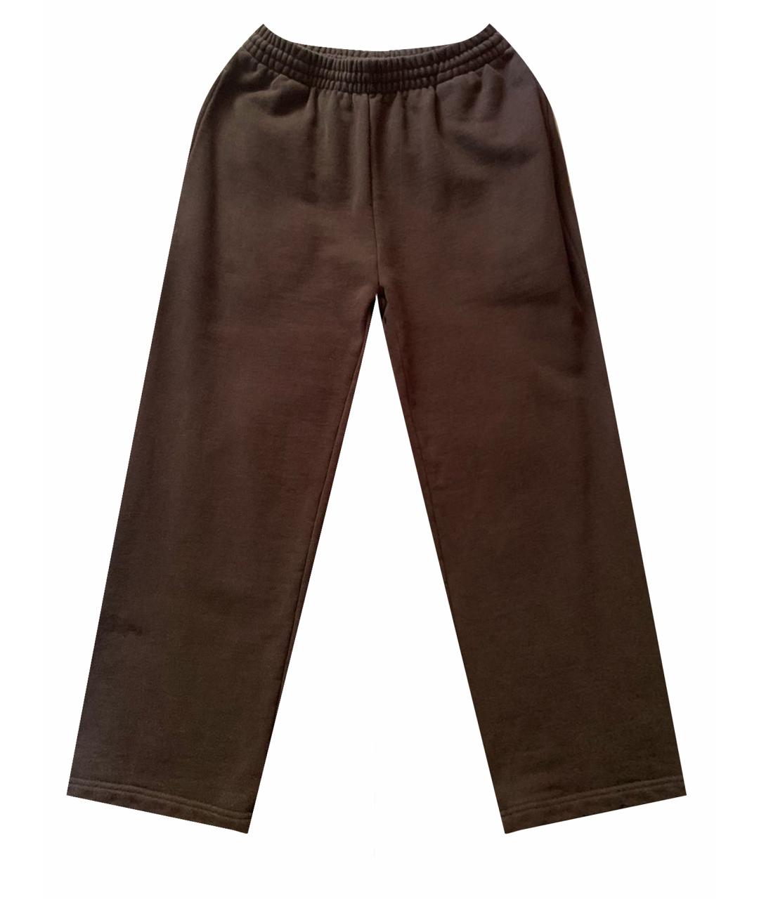 PLATA ROSA Черные хлопковые спортивные брюки и шорты, фото 1