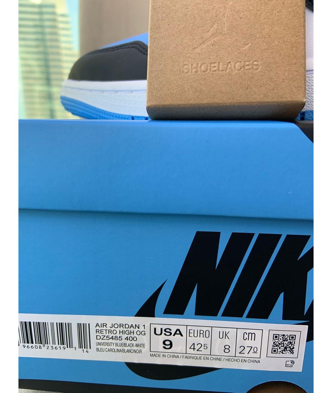 JORDAN Синие высокие кроссовки / кеды, фото 8