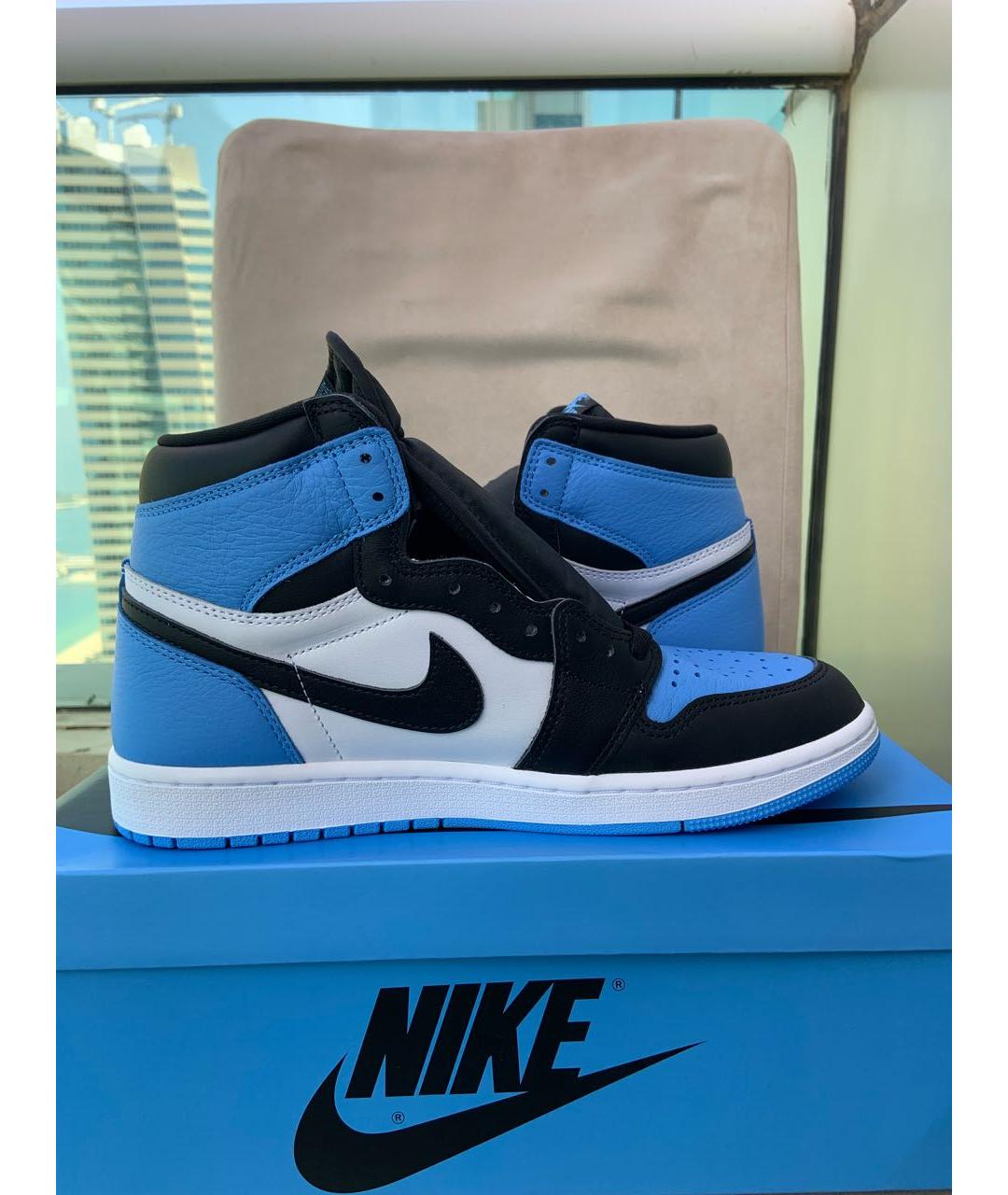 JORDAN Синие высокие кроссовки / кеды, фото 5