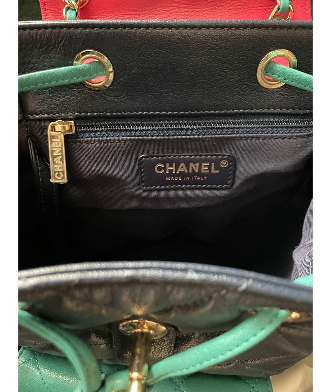 CHANEL PRE-OWNED Мульти кожаный рюкзак, фото 7