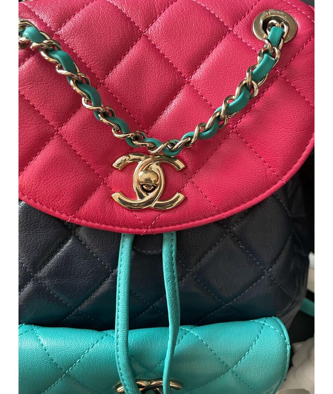 CHANEL PRE-OWNED Мульти кожаный рюкзак, фото 4