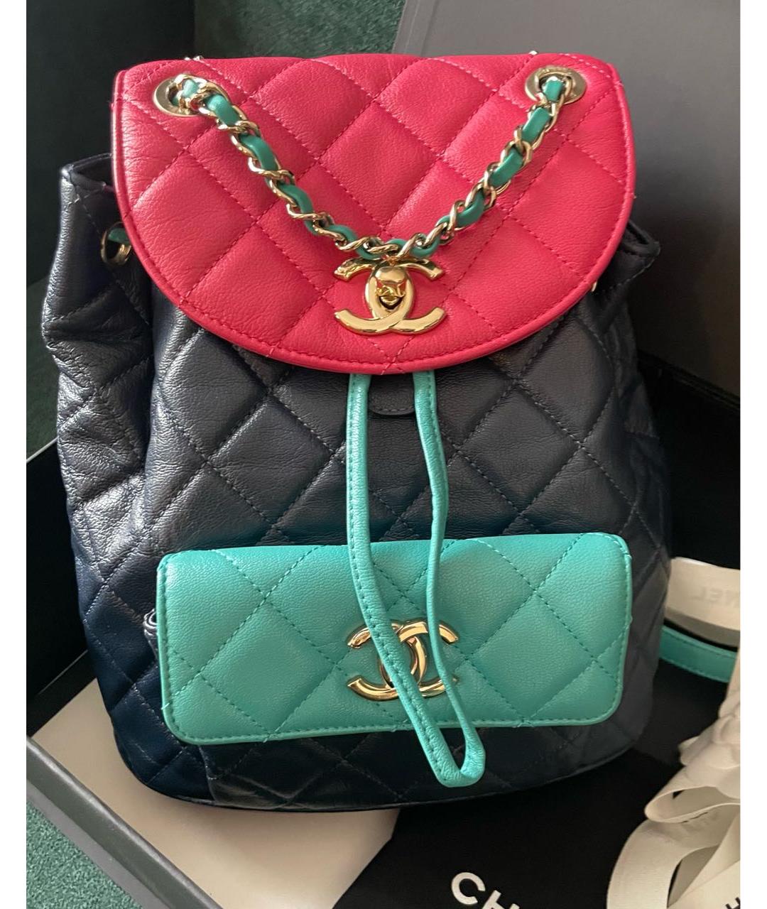 CHANEL PRE-OWNED Мульти кожаный рюкзак, фото 2