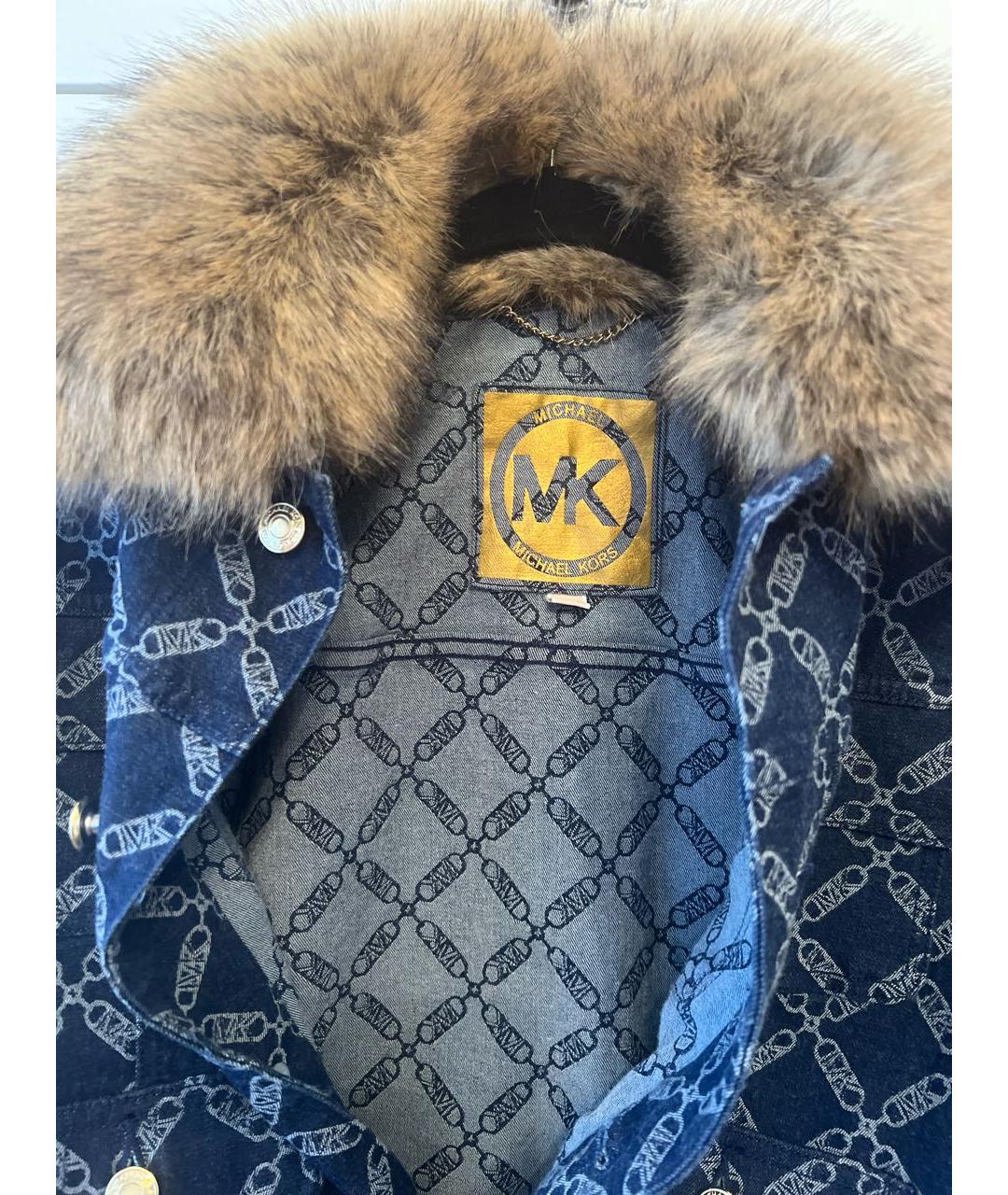 MICHAEL KORS Синяя хлопковая куртка, фото 3