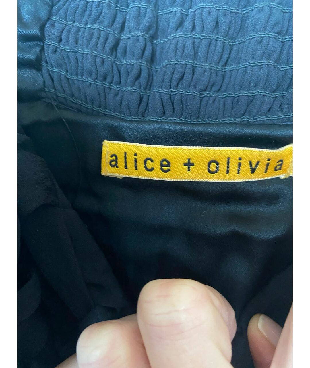 ALICE+OLIVIA Черное вискозное повседневное платье, фото 3