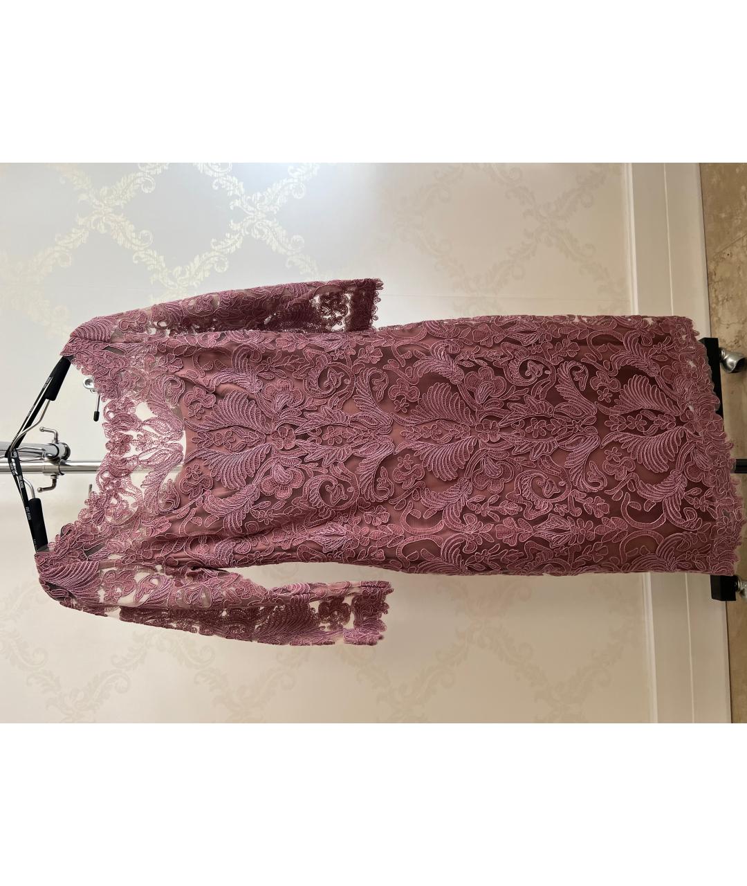 TADASHI SHOJI Розовое вискозное коктейльное платье, фото 7