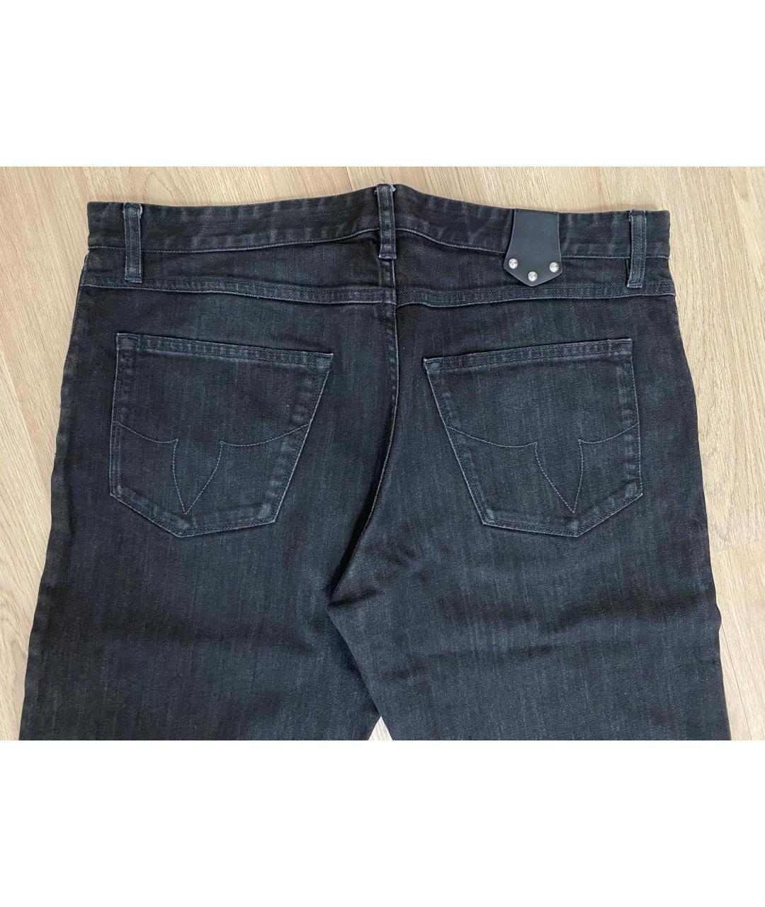 LOUIS VUITTON PRE-OWNED Черные хлопковые прямые джинсы, фото 3