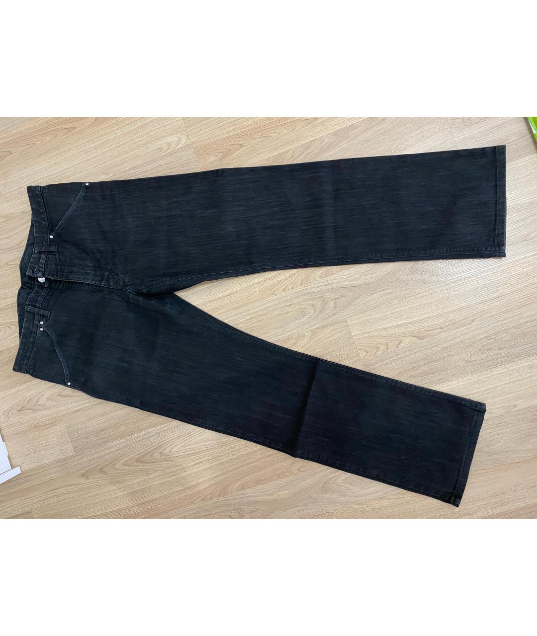 LOUIS VUITTON PRE-OWNED Черные хлопковые прямые джинсы, фото 7