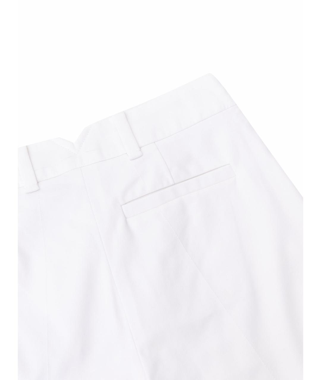 LOUIS VUITTON Белые шерстяные прямые брюки, фото 4