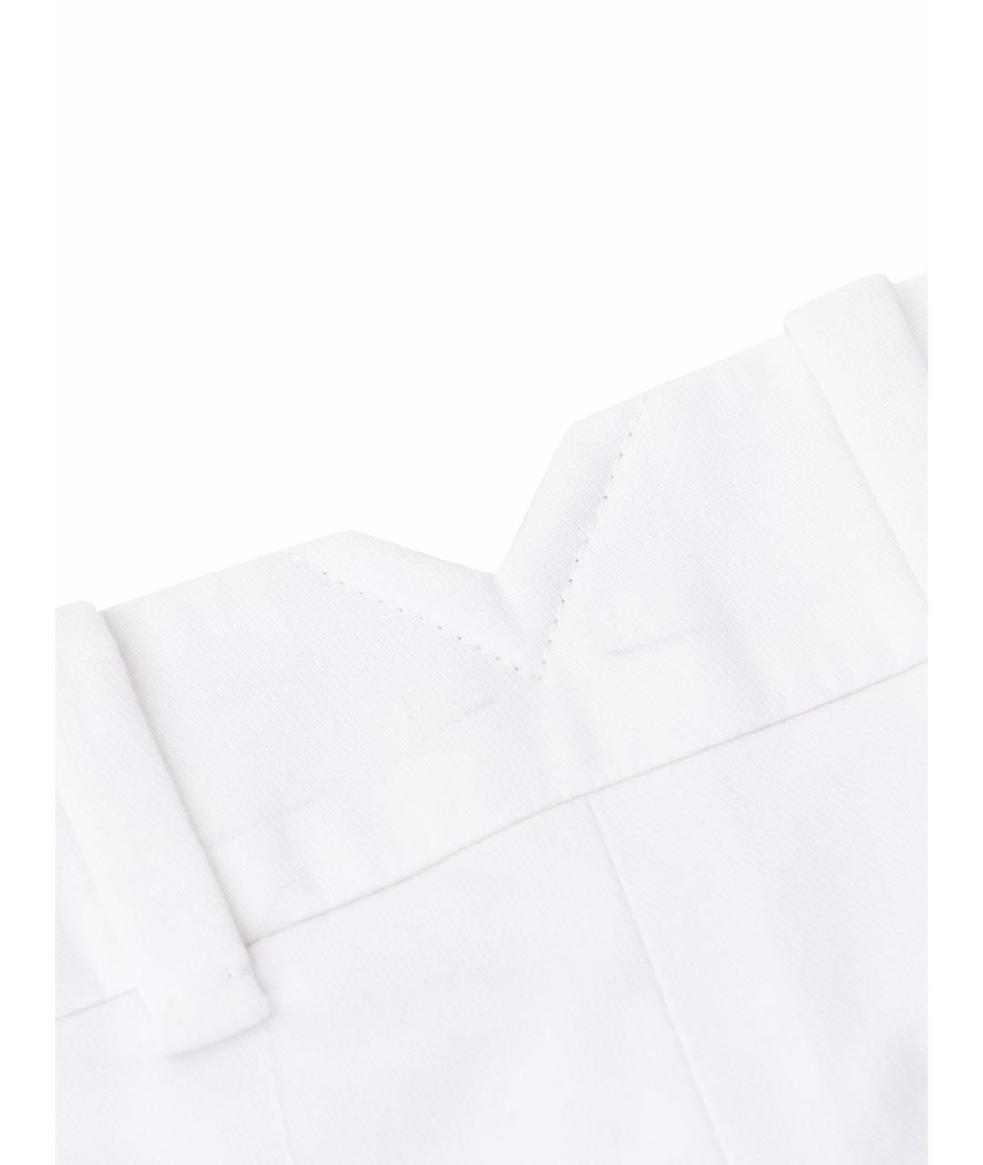 LOUIS VUITTON Белые шерстяные прямые брюки, фото 3