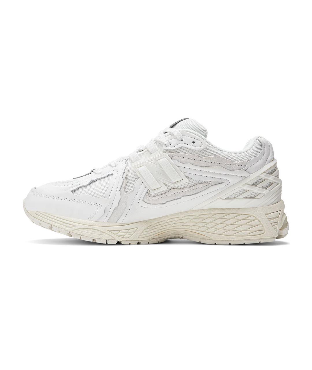 NEW BALANCE Белые кожаные низкие кроссовки / кеды, фото 3