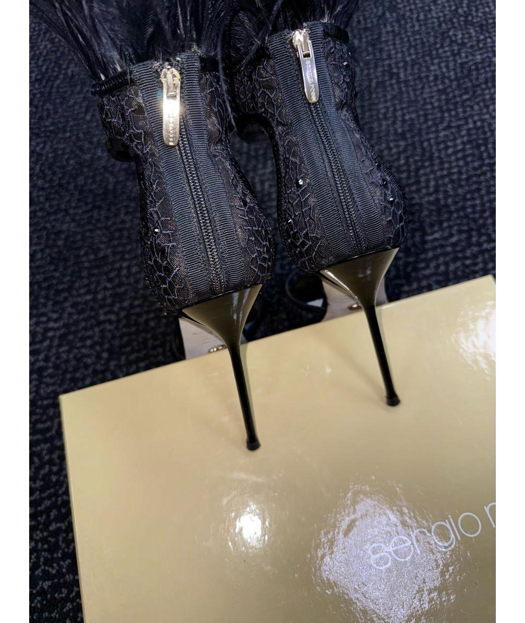 SERGIO ROSSI Черные босоножки, фото 6