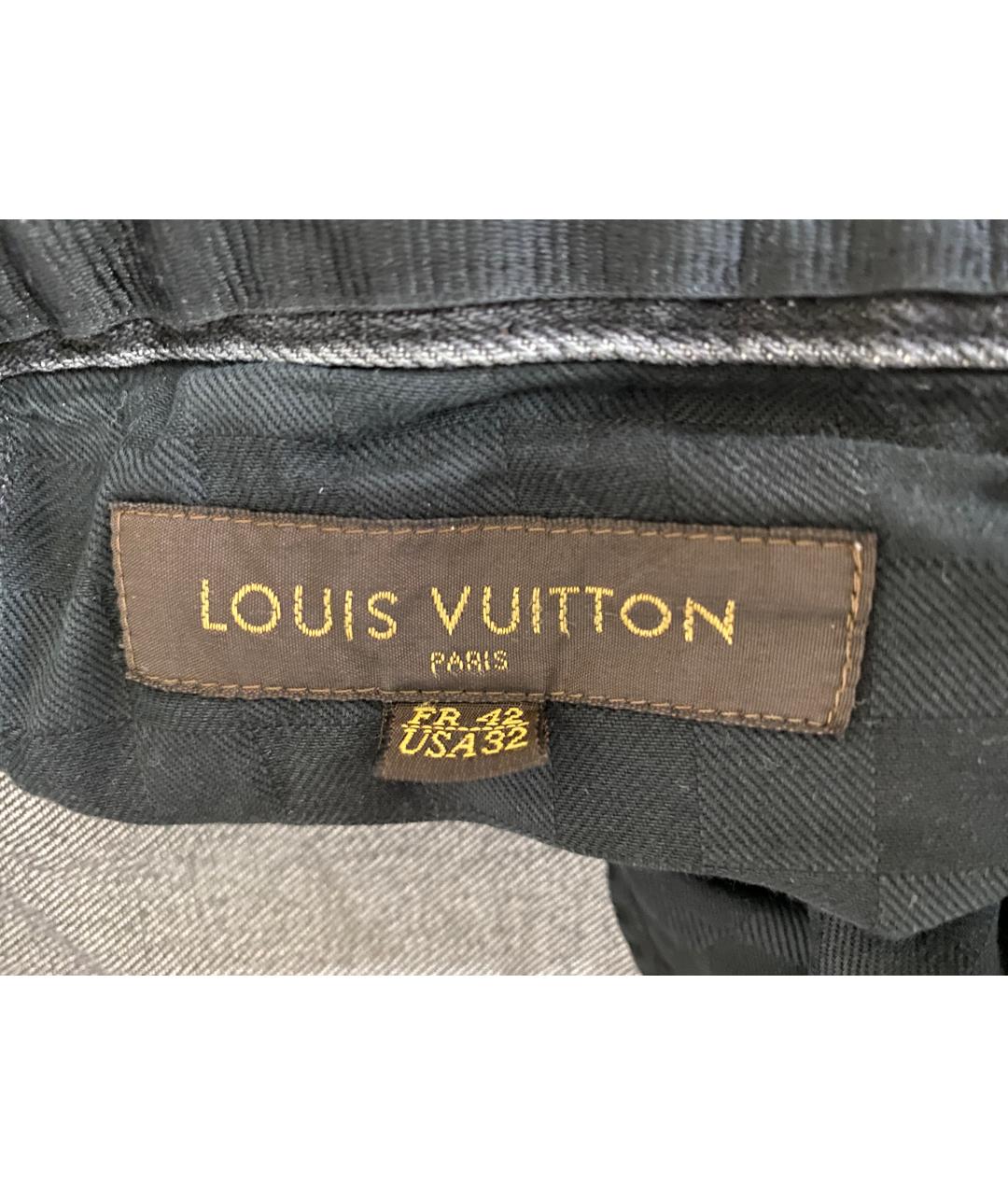LOUIS VUITTON PRE-OWNED Антрацитовые прямые джинсы, фото 5