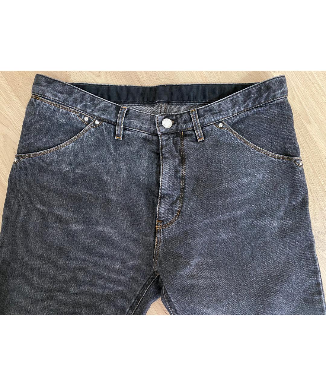 LOUIS VUITTON Антрацитовые прямые джинсы, фото 4