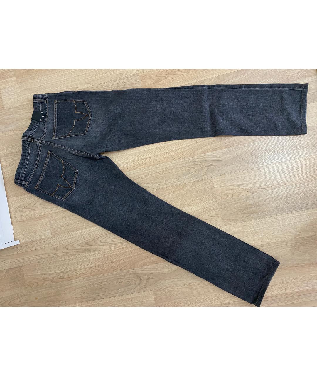 LOUIS VUITTON PRE-OWNED Антрацитовые прямые джинсы, фото 2
