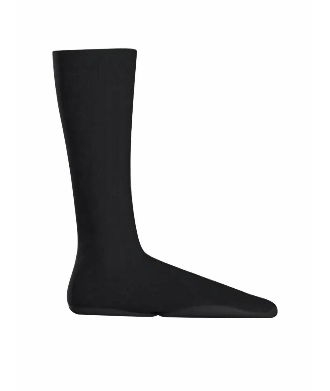 YEEZY Черные текстильные высокие кроссовки / кеды, фото 1