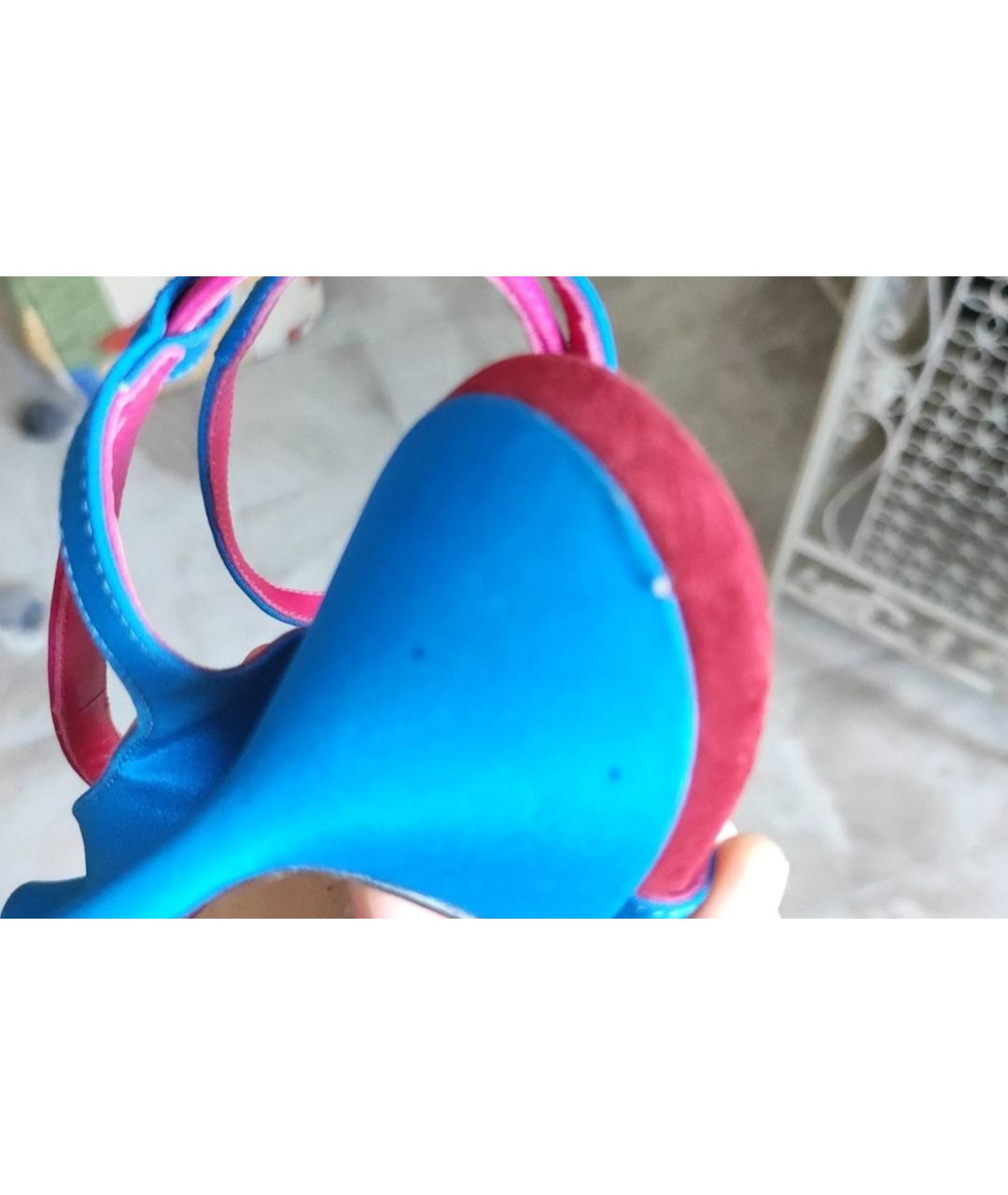 MANOLO BLAHNIK Мульти босоножки, фото 8