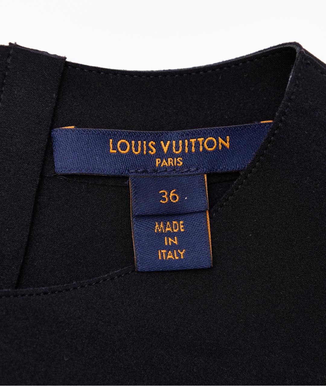 LOUIS VUITTON Черная полиэстеровая блузы, фото 5