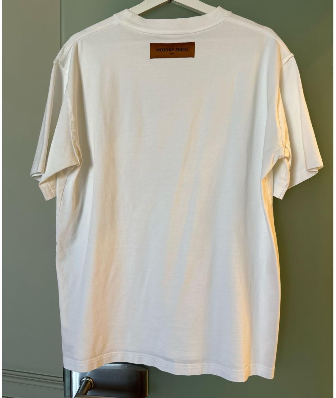 LOUIS VUITTON PRE-OWNED Белая хлопковая футболка, фото 2