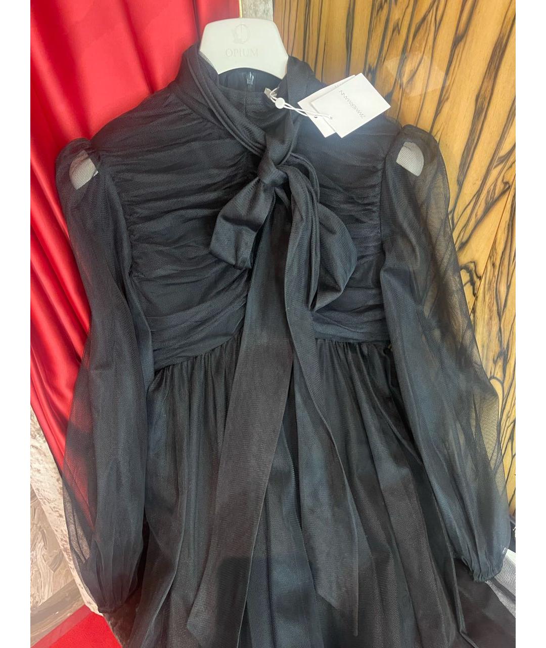 ZIMMERMANN Черное полиэстеровое вечернее платье, фото 5