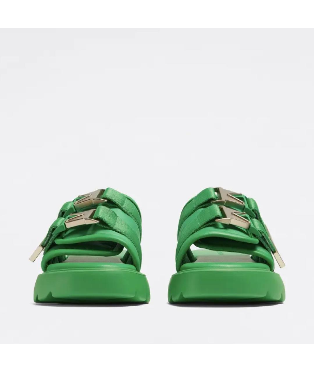 BOTTEGA VENETA Зеленые шлепанцы, фото 4